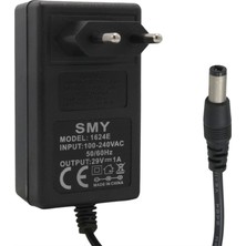 Merter Smy 1624E 29 Volt 1 Amper 5.5*2.5 + 5.5*2.1 Uç Uyumlu Priz Tipi Adaptör