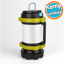 Nzb Kamp Lambası Fener Işıldak 3000MAH Şarjlı Abs Gövde Masa Lambası Fonksiyonlu Güçlü Işık KE47703 LED