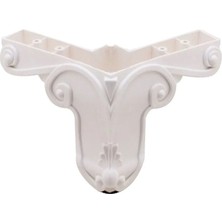 MC Plastik Aslan 12 cm Beyaz Plastik Ayak