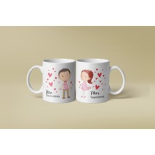 fotografyabaskı Mr. & Mrs. 2'li Çift Kupa Bardak