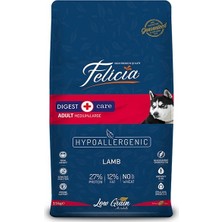 Felicia Düşük Tahıllı Kuzu Etli Hipoalerjenik Orta ve Büyük Irk Yetişkin Köpek Maması 15 kg
