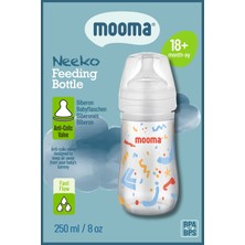 Mooma Neeko Antikolik Pp Confetti Desenli Biberon 250 ml 18+ Ay Hızlı Akış