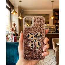 KumOziShop iPhone 11 Promax Uyumlu Fiyonklu Taşlı Simli Kılıf