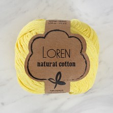 Cey Loren Natural Cotton Pastel Sarı El Örgü Ipi - R086 - 33915