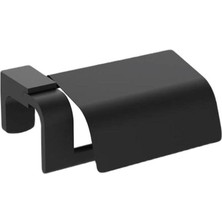 Özbience Siyah Tuvalet Kağıtlığı, Pirinç Malzeme, Modern ve Şık Tasarım