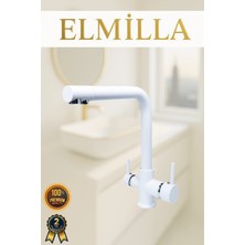 3 Yollu Arıtmalı Mutfak Bataryası Beyaz Lüx