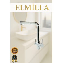 3 Yollu Arıtmalı Mutfak Bataryası Krom Lüx