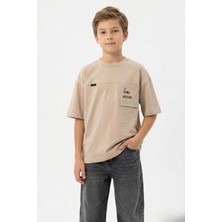 New Kids Think Outside Baskılı Pamuk Erkek Çocuk Tişört