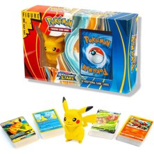 Pikachu Pokemon Figür Hediyeli 50'li Trading Pokemon card Game Booster Oyun Kartları