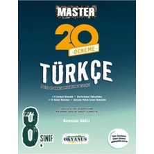 Okyanus Yayınları 8. Sınıf Master 20 Türkçe Denemesi Sınav Bilgisi ile Eğitim Kaynağı