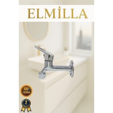 ELMİLLA Krom Mix Musluk Aç Kapa Lavabo Wc Tuvalet Bahçe Musluğu Garantili