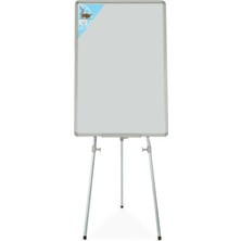 İnter Alüminyum Çerçeveli Beyaz Teleskopik Ayaklı Yazı Tahtası 60 x 90 cm INT-622
