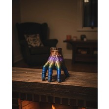 VeraGlobe Buğz 3D Renk Geçişli El Obje 27X22 cm Büyük Boy Ev Dekorasyonu