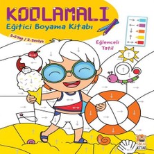 Bilfold Kodlamalı Eğitici Boyama Kitabı - Eğlenceli Tatil
