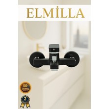 Siyah Kare Lüx Paslanmaz Kararmaz Pirinç Malzeme Banyo Duş Bataryası Musluk Çeşmesi Garantili Banyo Bataryası