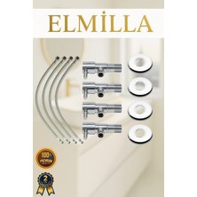 Çubuklu Taharet Musluğu Seti 4 Lü