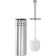 Özbience Paslanmaz Çelik Tuvalet Fırçası 43 Cm, Şık ve Dayanıklı Tasarım