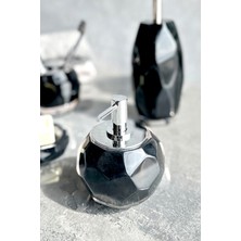 Özbience Şık Siyah Sıvı Sabunluk, Bulaşık ve Temizlik Için Modern Tasarım