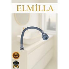 ELMİLLA Esnek Gri Mutfak Evye Bataryası Başlığı Musluk