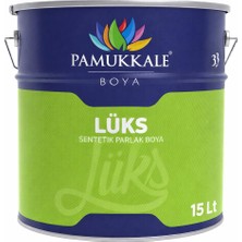 Pamukkale Lüks Parlak Sentetik Yağlı Boya 15 Lt 95 Gloss Metalik Gri Ral 9006