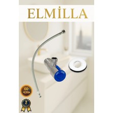 Taharet Musluğu Rozetli Ara Musluk Paslanmaz Krom Kaplama