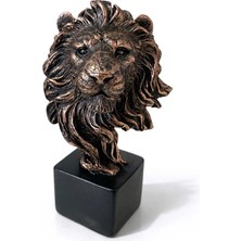 VeraGlobe Buğz 14X9 cm Polyester Aslan Büstü