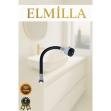 Esnek Siyah Mutfak Evye Bataryası Başlığı Musluk