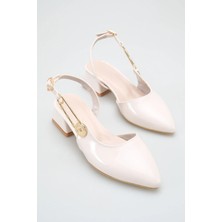 ich1one Bologna Kadın Rugan Topuklu Babet Ayakkabı – 5 cm Topuk, Günlük ve Ofis Şıklığı 1103