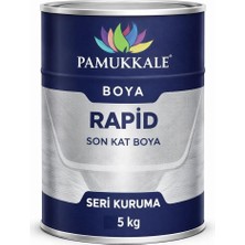 Pamukkale 1402 Rapid Endüstriyel Boya 60-70 Gloss 5 Kg Metalik Gri Ral 9006