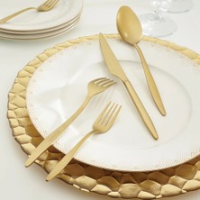 Emsan Goldinoks Mat Gold 24 Parça 6 Kişilik Paslanmaz Çelik Çatal Kaşık Bıçak Takımı