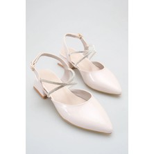 ich1one Milano Kadın Rugan Topuklu Babet Ayakkabı – 5 cm Topuk, Günlük ve Ofis Şıklığı 1104