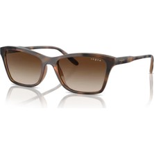 Vogue 0VO5551S 238613 54 Kadın Güneş Gözlüğü Leopar Renk Filtreli Kemik Çerçeve