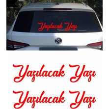 Sticker Usta Isim Soyisim Yazı 2 Adet Kişisel Ad Soyad Ürün Araba Oto Motosiklet Karavan Sticker 00121