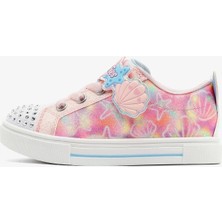 Skechers Twinkle Sparks Underwater Magic Kids Sneaker Cırt Cırtlı Işıklı Çocuk Ayakkabısı Pembe