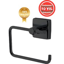 Özbience Paslanmaz Pirinç Siyah Vizyon Tuvalet Kağıtlığı, Şık ve Dayanıklı Tasarım