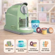 Shoplandu Çocuklar Için Sesli ve Işıklı Kapsül Kahve Makinesi - Oyuncak Kahve Makinası