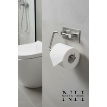 Özbience Paslanmaz Çelik Tuvalet Kağıdı Askılığı, Neme Dayanıklı, Deliksiz Montaj