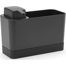 Özbience Koyu Gri Sabunluk ve Sünger Seti, Şık ve Pratik Temizlik Aksesuarı