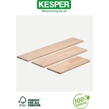 Kesper Doğal Ahşap Raf Panosu – Çam & Ladin Ağacı | Fsc Sertifikalı | %100 Doğal 600X300X18 mm