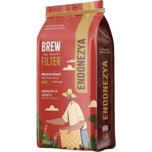 Brewbymesh Endonezya Medium Roast Filtre Kahve (Öğütülmüş Orta Kavrulmuş Filtre Kahve) 250gr.