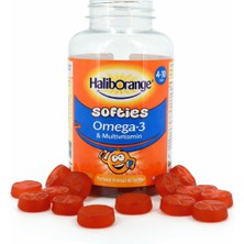 Haliborange Portakal Aromalı Omega-3 Destekli Multivitamin Softies 60 Adet