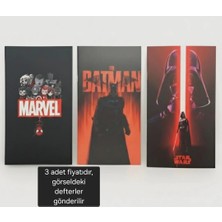 Dogadastore Marvel Batman Star Wars Defter 3 Lü Ürün