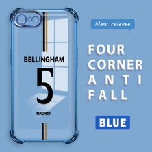 HONTINGA iPhone 7 ile Uyumlu Şeffaf Kılıfı Düşüme Önleyici Basitlik Anti Düşme Kamera Korumali Forma Desen Yumuşak Silikon Telefon Kılıfı Kadın ve Erkek Için Uygundur K3-0196