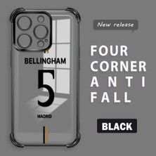 HONTINGA iPhone 14 Pro ile Uyumlu Şeffaf Kılıfı Düşüme Önleyici Basitlik Anti Düşme Kamera Korumali Forma Desen Yumuşak Silikon Telefon Kılıfı Kadın ve Erkek Için Uygundur K3-0196