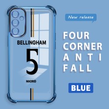 HONTINGA Samsung Galaxy A14 4g ile Uyumlu Şeffaf Kılıfı Düşüme Önleyici Basitlik Anti Düşme Kamera Korumali Forma Desen Yumuşak Silikon Telefon Kılıfı Kadın ve Erkek Için Uygundur K3-0196