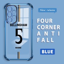 HONTINGA Samsung Galaxy A32 ile Uyumlu Şeffaf Kılıfı Düşüme Önleyici Basitlik Anti Düşme Kamera Korumali Forma Desen Yumuşak Silikon Telefon Kılıfı Kadın ve Erkek Için Uygundur K3-0196