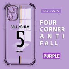 HONTINGA Xiaomi Redmi Note 10 4g ile Uyumlu Şeffaf Kılıfı Düşüme Önleyici Basitlik Anti Düşme Kamera Korumali Forma Desen Yumuşak Silikon Telefon Kılıfı Kadın ve Erkek Için Uygundur K3-0196