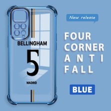 HONTINGA Xiaomi Redmi Note 11S ile Uyumlu Şeffaf Kılıfı Düşüme Önleyici Basitlik Anti Düşme Kamera Korumali Forma Desen Yumuşak Silikon Telefon Kılıfı Kadın ve Erkek Için Uygundur K3-0196