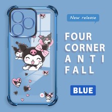 HONTINGA Realme C53 ile Uyumlu Şeffaf Kılıfı Düşüme Önleyici Basitlik Anti Düşme Kamera Korumali Kuromi Desen Yumuşak Silikon Telefon Kılıfı Kadın ve Erkek Için Uygundur K3-0197