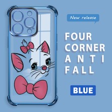 HONTINGA iPhone 16 Pro ile Uyumlu Şeffaf Kılıfı Düşüme Önleyici Basitlik Anti Düşme Kamera Korumali Kedi Desen Yumuşak Silikon Telefon Kılıfı Kadın ve Erkek Için Uygundur K3-0200